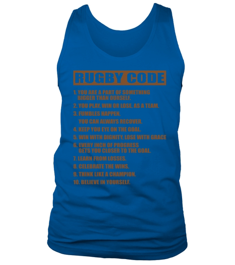 RUGBY CODE Tank Top Unisex