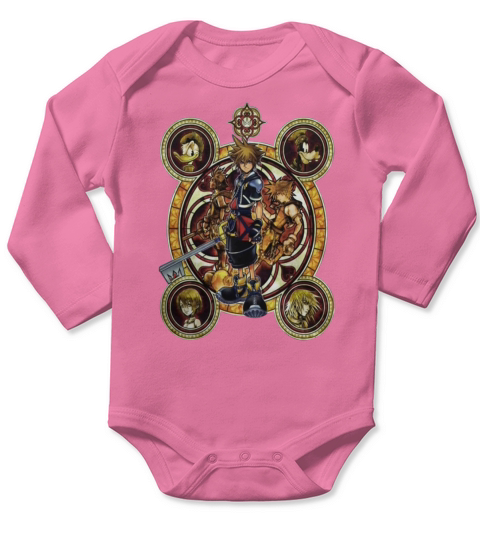 SORA Kingdom Hearts 10 Tshirts Long Sleeve Baby One-Piece