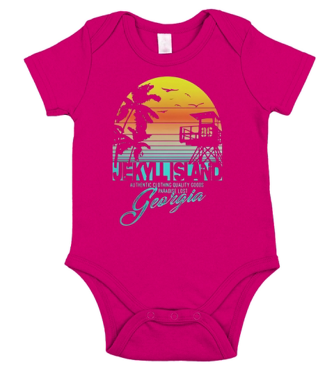 jekyll island Georgia beach shirt Short Sleeve Baby One-Piece
