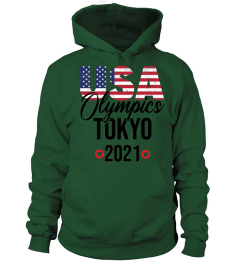 Olympics 2021 in Tokyo Cheer Team American Flag Women's Hoodie
