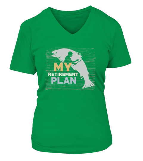 My Retirement Plan Mens Funny Fishing T-Shirt Women's V-Neck T-shirt