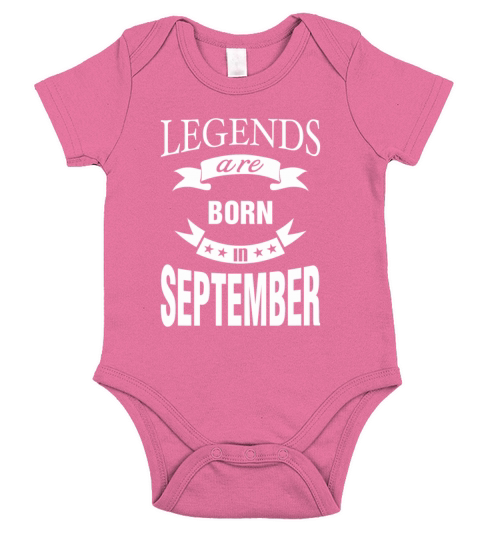 Legends are born in September Short Sleeve Baby One-Piece