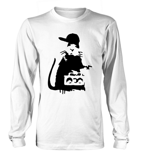 Banksy Rat #2 T-SHIRT201759100453 Long sleeved Unisex