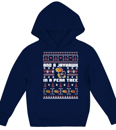 Kansas Jayhawks - Ugly Christmas Sweater t-shirt Kids Hoodie
