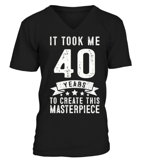Funny 40 Years Old 1981 T Shirt 40th Birthday Gift Men's V-Neck T-shirt