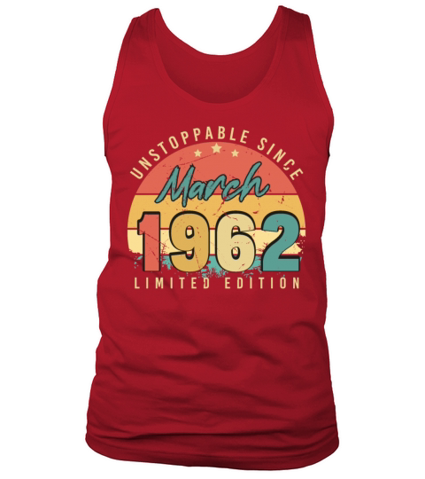 1962 March Vintage Limited Tank Top Unisex