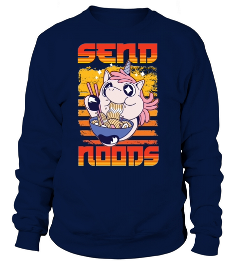 Send Noods Japanese Noodle Ramen Eater Unicorn Women's Sweatshirt