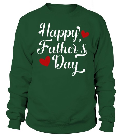 Simple and Elegant Happy Fathers Day Calligraphy Men's Sweatshirt