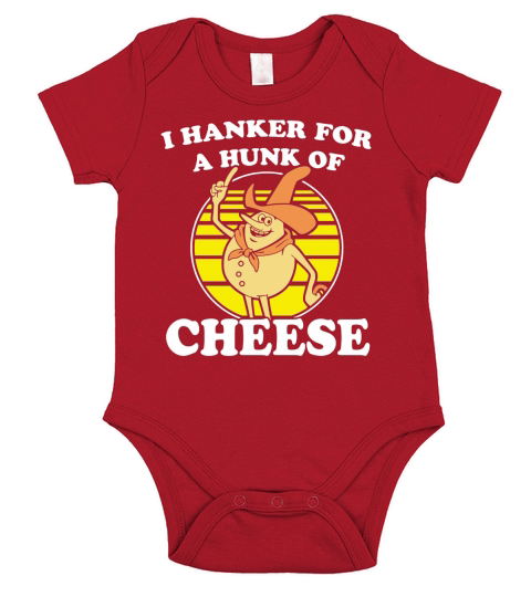 Time For Timer I hanker for a hunk of cheese Short Sleeve Baby One-Piece