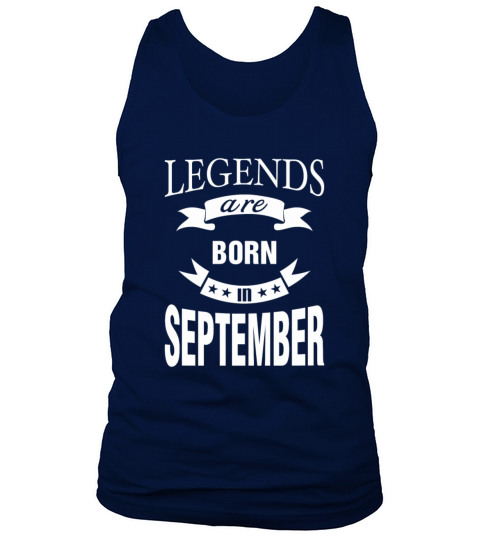 Legends are born in September Men's Tank Top