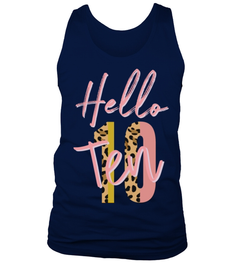 Hello Ten est 2011 10th birthday gift Men's Tank Top