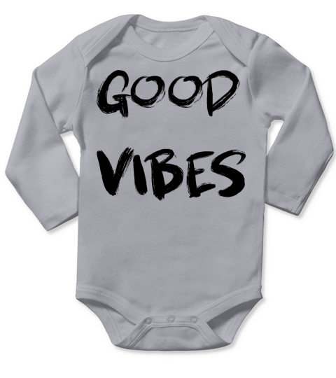 Good Vibes Long Sleeve Baby One-Piece