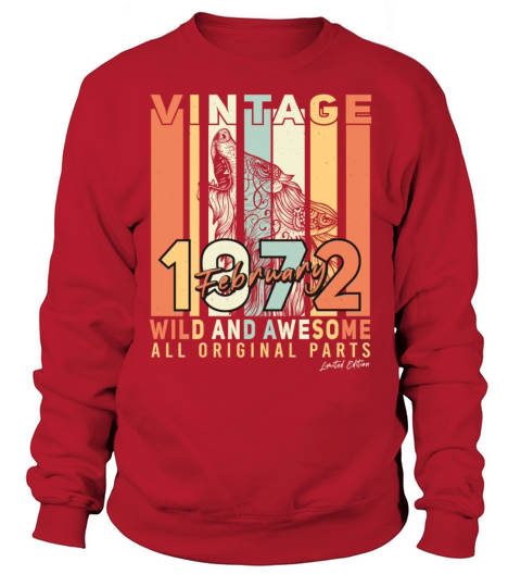 February 1972 Vintage Original Men's Sweatshirt