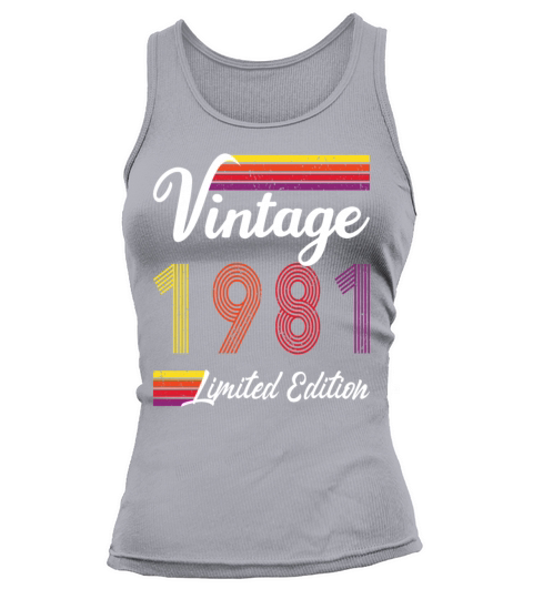 40th Birthday Vintage 1981 Limited Edition Women's Tank Top