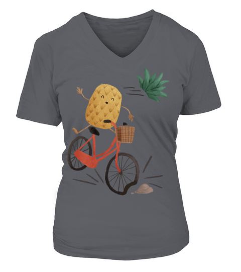 Pineapple Bike Obstacle Women's V-Neck T-shirt