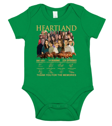 Heartland thank you for the memories signatures Short Sleeve Baby One-Piece