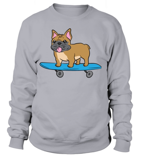 Skateboarding French Bulldog Kids Skater Bulldog Women's Sweatshirt