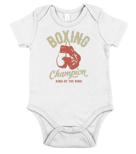 Boxing - King of the Ring T-Shirt Short Sleeve Baby One-Piece