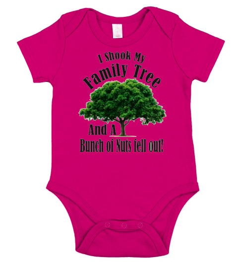 I Shook my Family Tree Nutters Short Sleeve Baby One-Piece