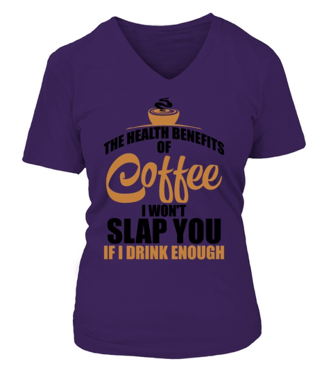 Coffee Health Benefits Not Stressed Women's V-Neck T-shirt
