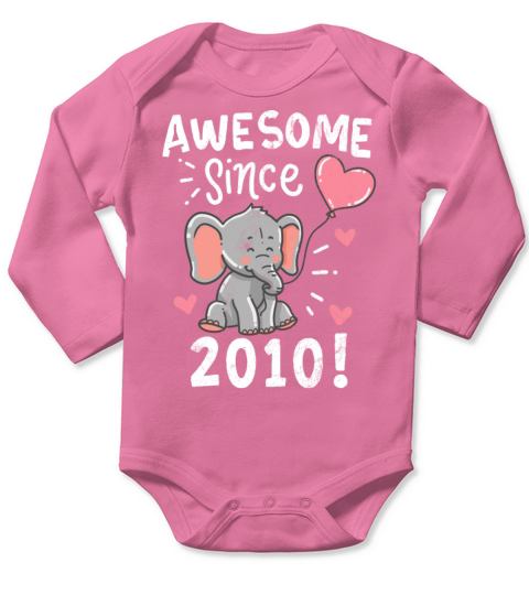 Birthday 2010 Long Sleeve Baby One-Piece