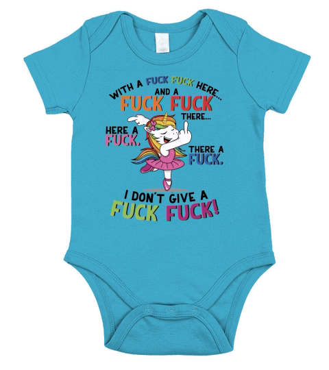 Swear Word Lovely Unicorn - Coffee Mug Short Sleeve Baby One-Piece