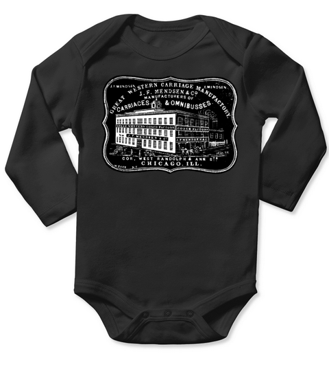 Vintage Carriage Manufacturer Long Sleeve Baby One-Piece