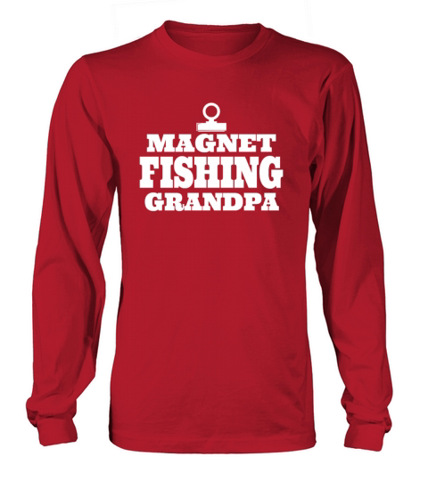 Magnet Fisherman Fishing Grandpa Gift Women's Long Sleeve