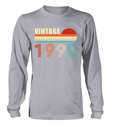31th Birthday Gift - Vintage 1990 Men's Long Sleeve