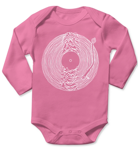 Joy Division Vinyl Unknown Pleasures Design Long Sleeve Baby One-Piece