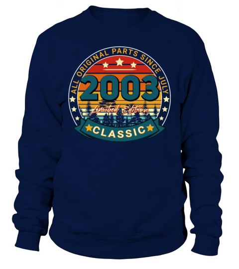 July 2003 Vintage Gift Idea Men's Sweatshirt