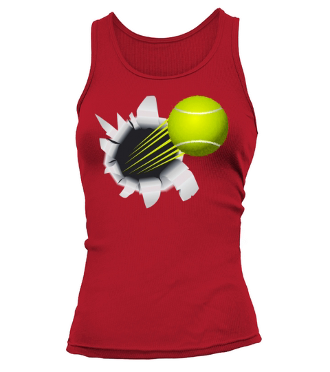 Tennis Ball Flying Out Of Hole Women's Tank Top