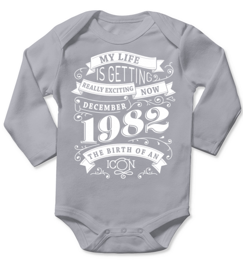 December 1982 The birth of an icon Long Sleeve Baby One-Piece