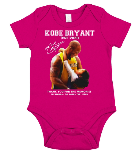 Kobe and Gigi The Mamba The Myth Short Sleeve Baby One-Piece