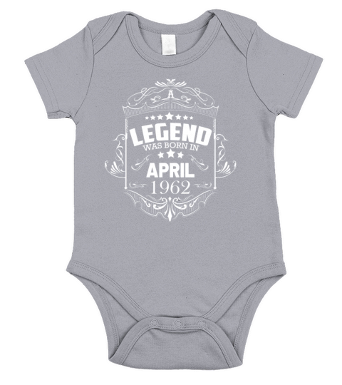 a legend was born in April 1962 Short Sleeve Baby One-Piece