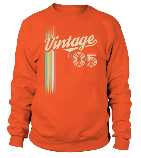 2005 Vintage born in Retro age Birthday gift idea Men's Sweatshirt