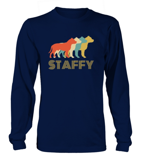 Staffordshire Bull Terrier Staffy Dog Vintage Look Women's Long Sleeve