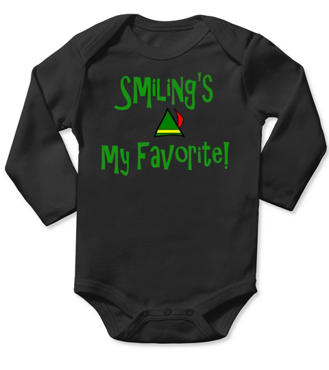 Elf - Smilings My Favorite Long Sleeve Baby One-Piece