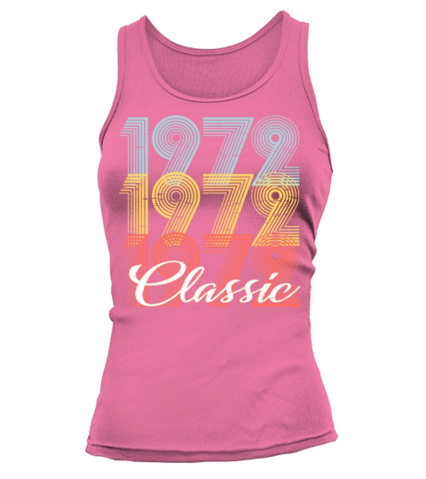 Classic Vintage 49th birthday Shirt Born In 1972 Women's Tank Top