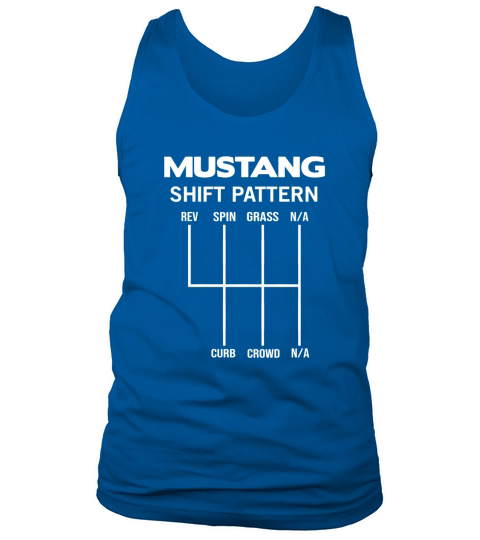 Mustang Shift Pattern Tank Top Unisex