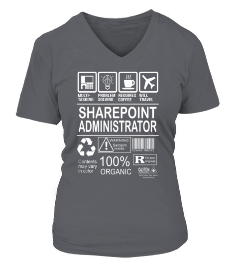 SHAREPOINT ADMINISTRATOR FMultiold V-neck T-Shirt Woman