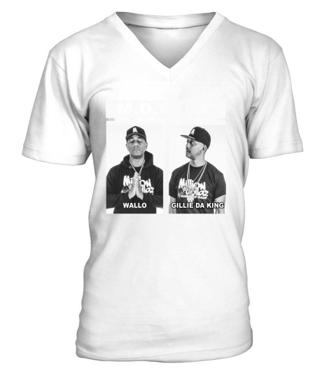 Mdwog Wallo Gillie Da King V-Neck T-shirt