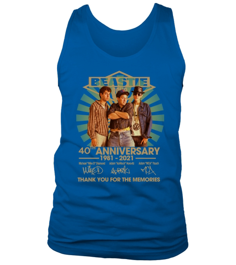 Beastie boys 40th anniversary 1981 2021 thank you for the memories signatures Tank Top Unisex
