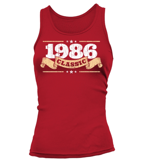 Anniversary 1986 Classic Matching Couple Distresse Women's Tank Top