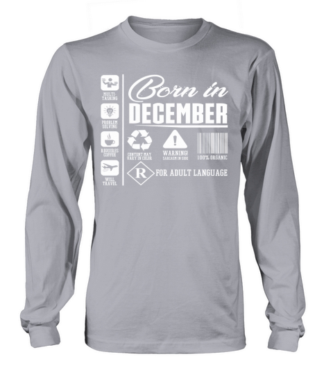 Born In December Content Women's Long Sleeve