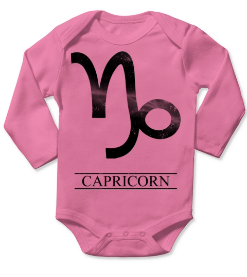 Zodiac - Capricorn Long Sleeve Baby One-Piece