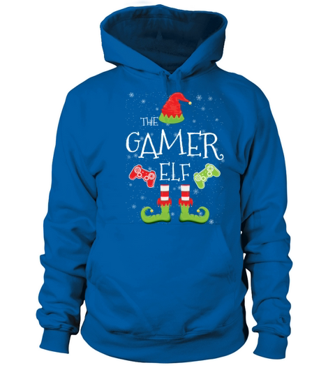 Gamer Elf Family Matching Christmas Group Funny Men's Hoodie