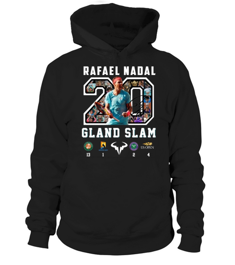 Rafael Nadal 20 Grand slam signature Hoodie Unisex