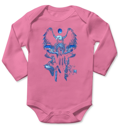 NATIVE AMERICAN Tshirt Long Sleeve Baby One-Piece