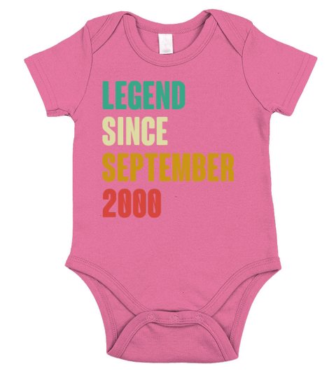 September 2000 22nd Birthday 22 Years Old Bday Gi Short Sleeve Baby One-Piece